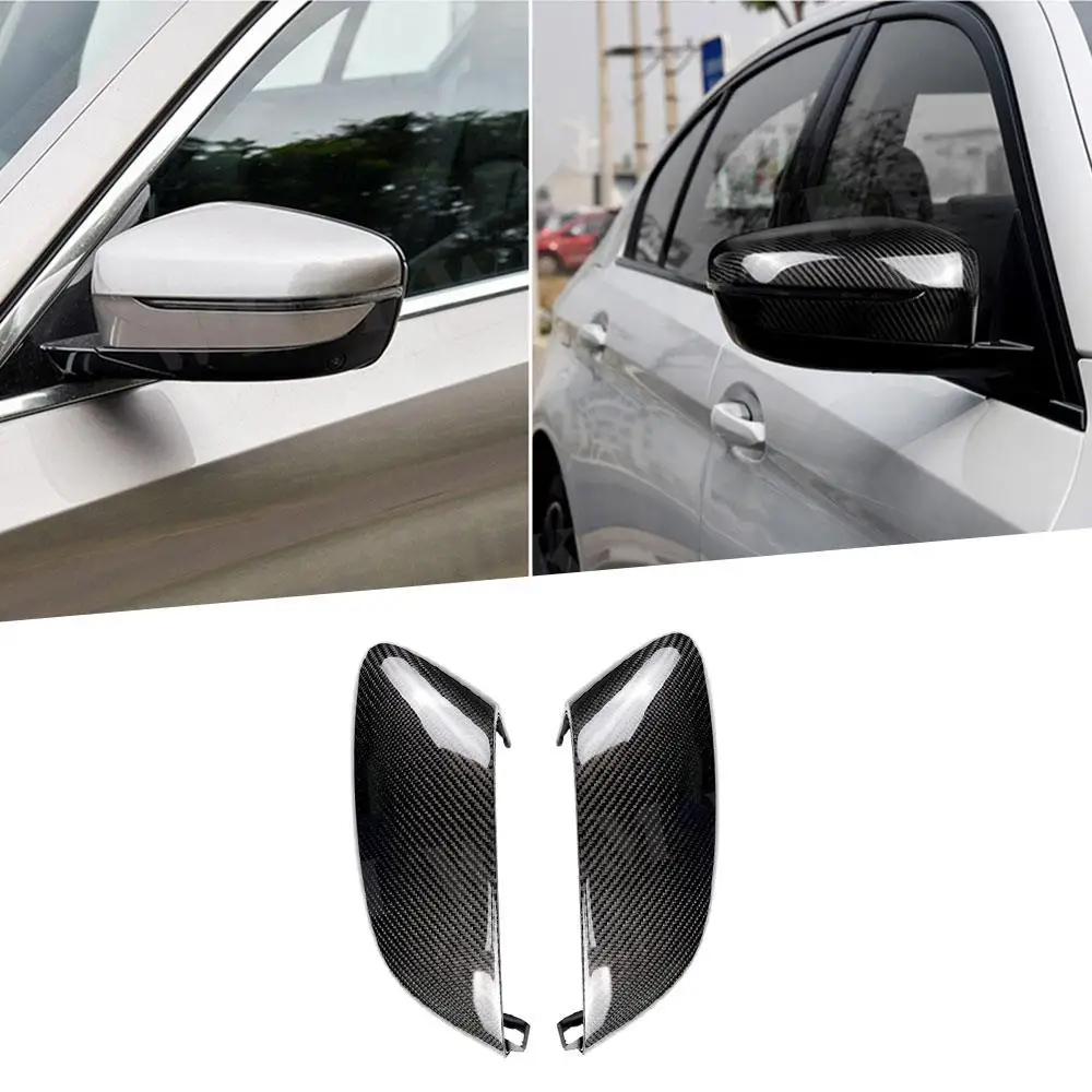 

Carbon Fiber Replacement Side Mirror Cover Caps For BMW 5 Series G30 G38 6 Seies GT G32 7 Series G11 G12 2017-2019