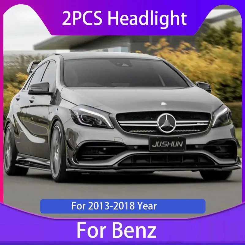 New A180 A200 W176 Light Emitting Diode Headlight For Merced-Bena Class A 2013-2018 Hernia Steering Signal Light 6000k