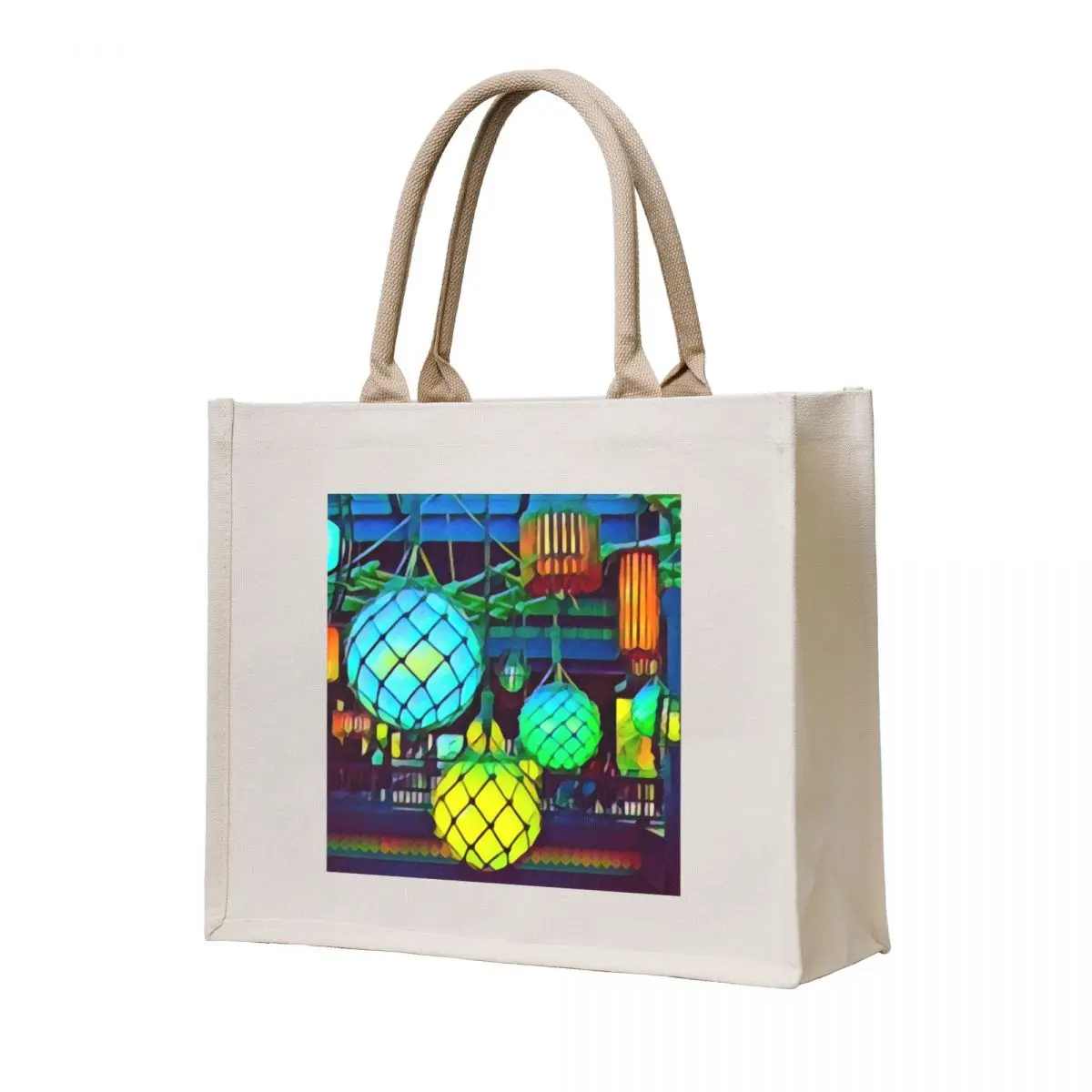 

Happy Place Tote Bag Custom bag canvas tote bags university shopper bag Portable shopping