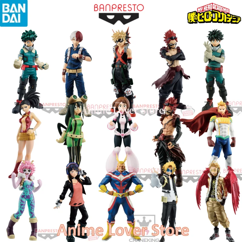 

In Stock Original Banpresto My Hero Academia Age Of Heroes Midoriya Izuku Todoroki Shoto Kirishima Eijiro Anime Figure Toys