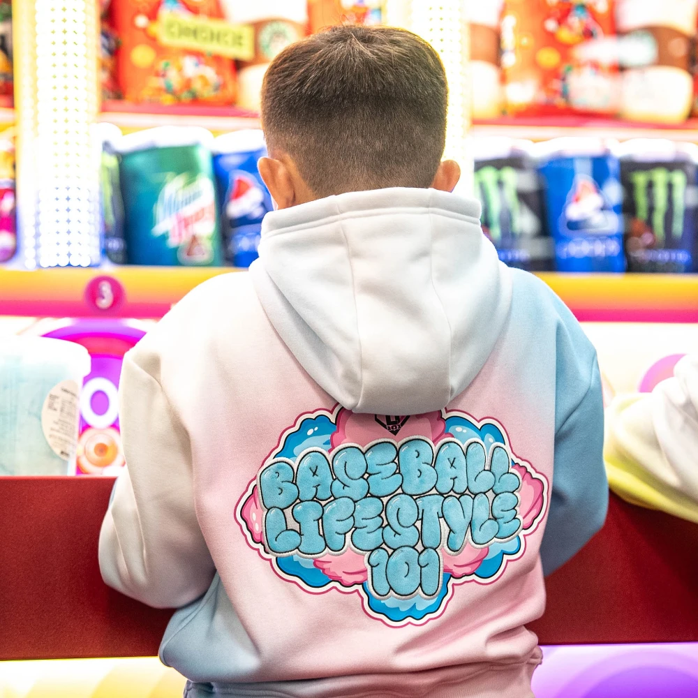 جديد طفل البيسبول نمط الحياة 101 التعادل صبغ كاندي الشباب هوديي هالوين/هدايا عيد الميلاد الأسرة حفلة الرجال النساء زوجين البلوز #4