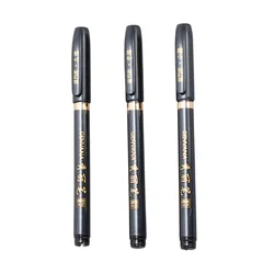 3PCS Assorted Size Chinese Japanse Kanji Characters Calligraphy Brush Pen Writing Script Painting Tool Ink Pen