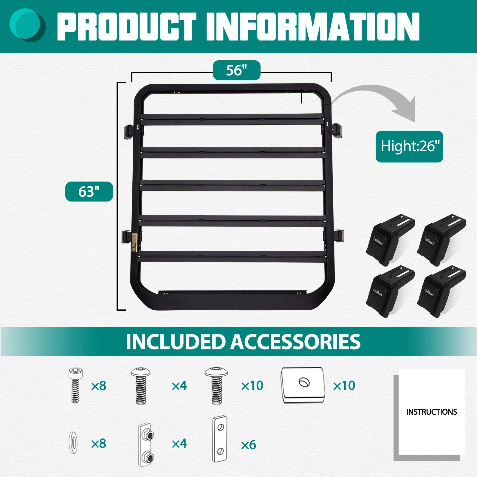 Roof Rack for Wrangler JL 2018-2024 Aluminum Cross Bars Cargo Basket for 2020-2024 Gladiator JT Hardtop Body Parts