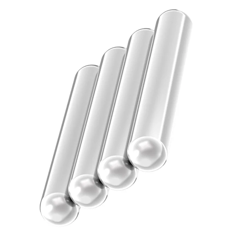

ABZV-Silver Heavy Duty Cylinder Magnet, 1/2" D X 3." L-Cow Magnet- Alnico5 Magnets, 4 Pack Magnetic Metal Picker