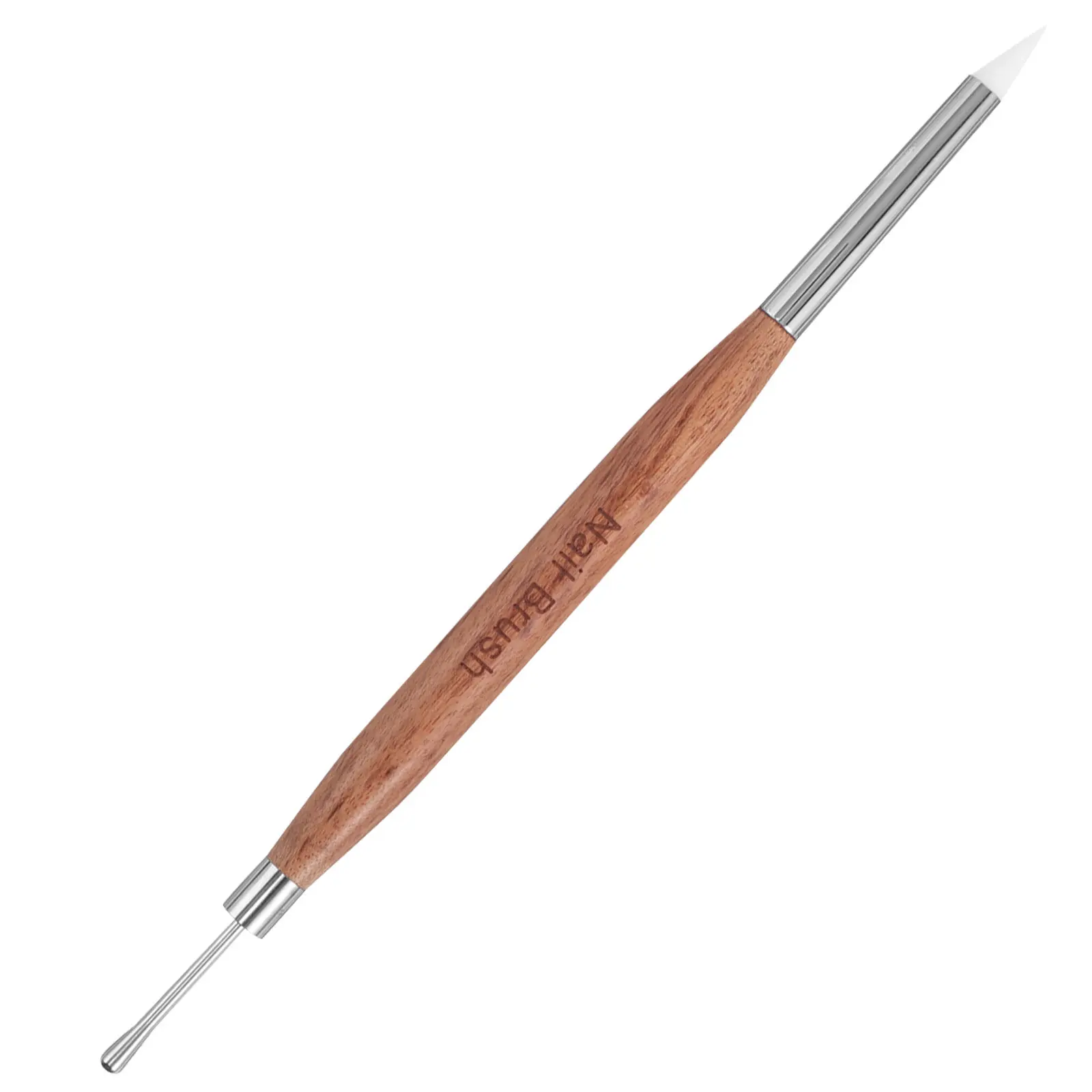 

Nail Art Pen Double Headed Light Brown Dual Tip Nail Design Tool for Gel Polish Drawing Dotting Silicone Tips Manicure Pen