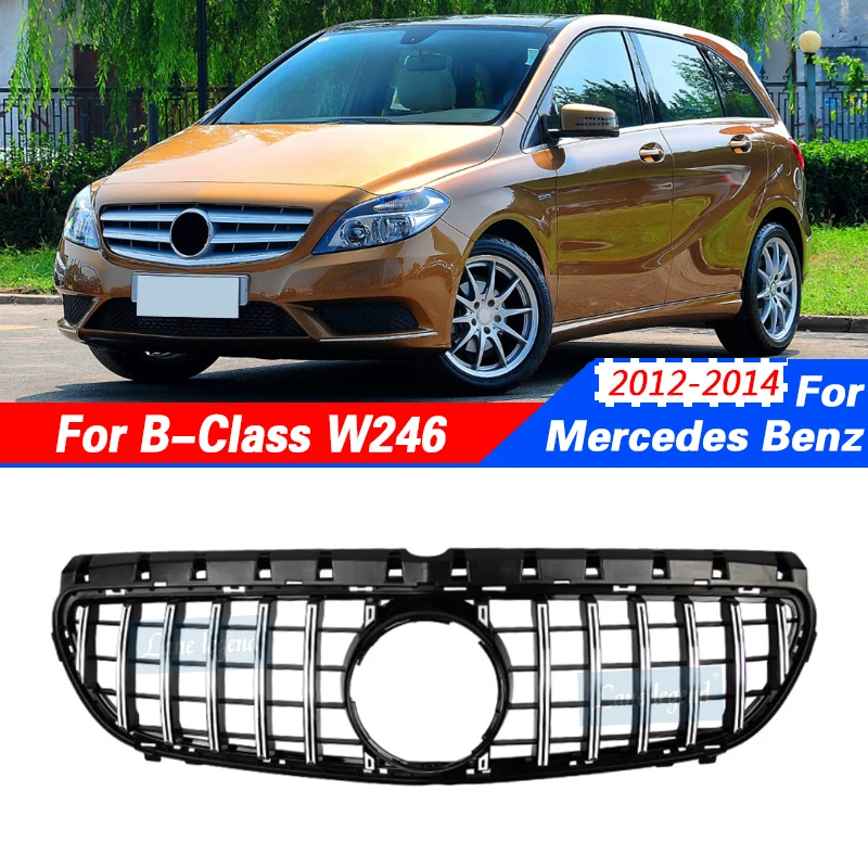 Front Bumper Grille Racing Grill For Mercedes Benz B class W246 2012-2014 Upgrade Hood Mesh Replacement Body Kit Tuning Facelift