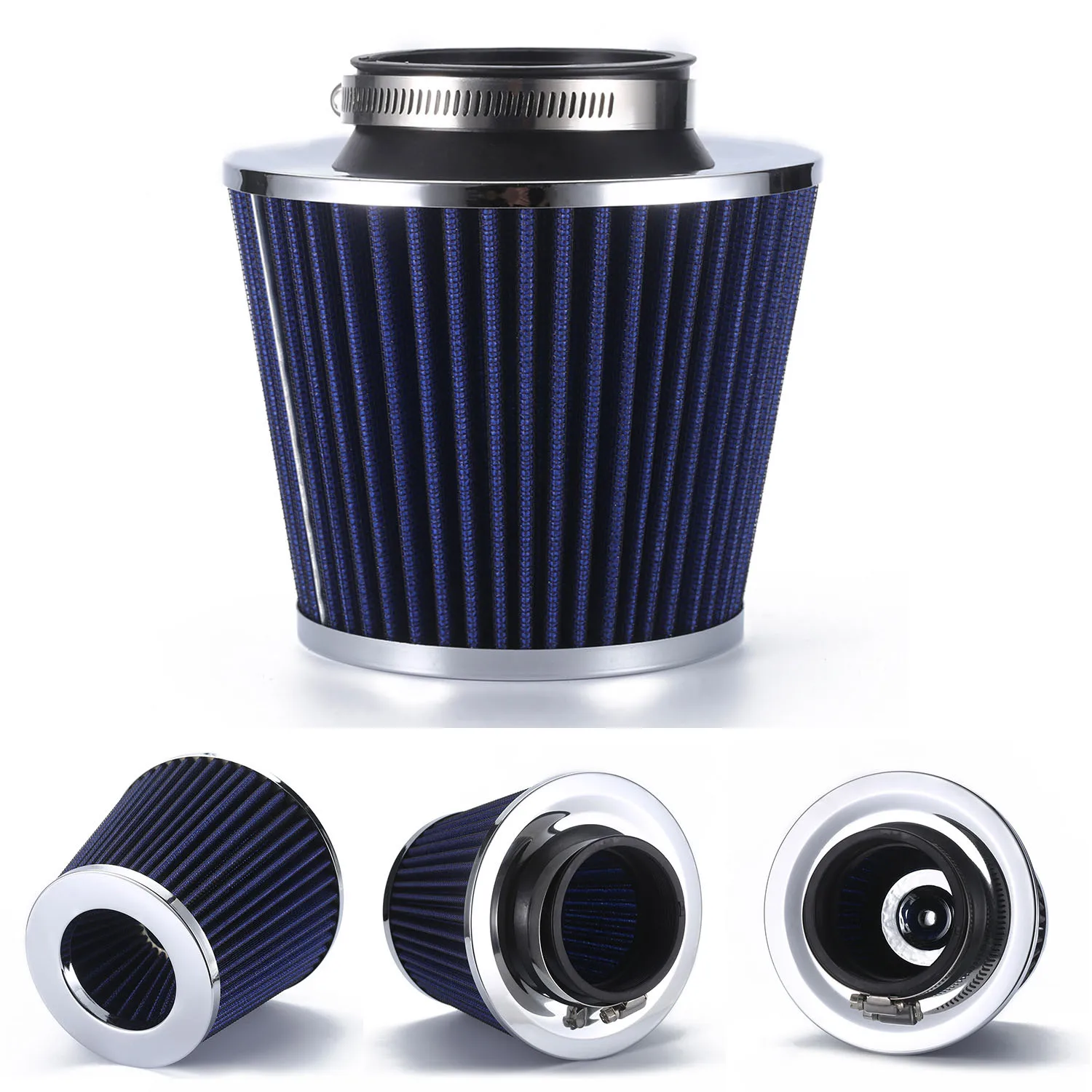 Yubao 76MM Universal Auto-Tuning Hochleistungs-Pilzkopf-Luftfilter Ansaugkit für Kfz-Teile Kaltluft-Aluminiumrohr-Kit – Detail 18