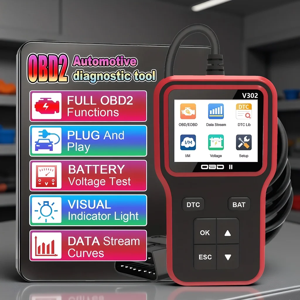  الماسح الضوئي OBD2 - قارئ رمز خطأ محرك السيارة الذي يعمل بمنفذ USB وأداة تشخيصية لجميع مركبات بروتوكول OBD II #1