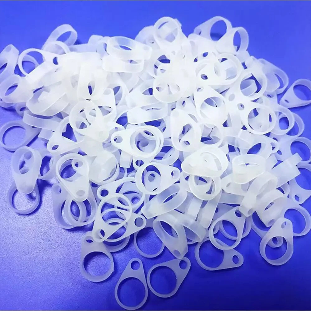 50/100pcs Hearing Aid Anti Lost Lanyard Silicone BTE Hearing Aid Clip Adaptor Replacement Accessories for Elderly Children Kid