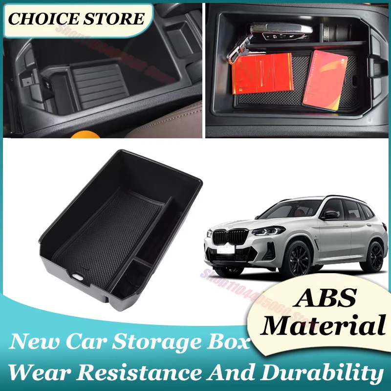 For BMW X3 G01 X4 G02 2019 - 2024 Car Armrest Storage Box Center Console Organizer Tray Pallet Holder