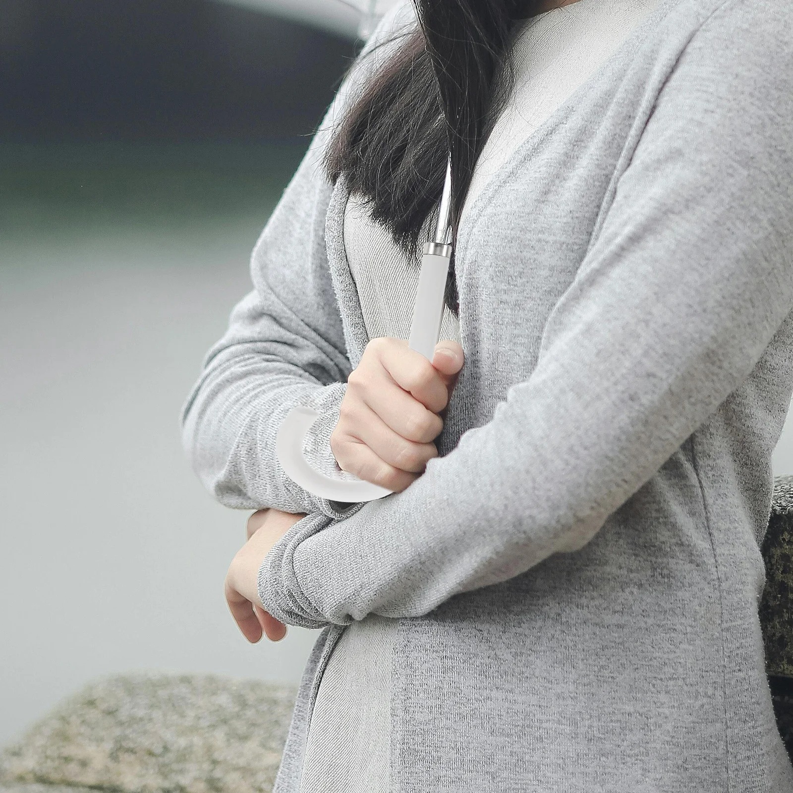 

Versatile Wood Umbrella Handle Replacement Ergonomic Comfortable Grip Easy DIY Installation Folding Umbrella Repair Accessories