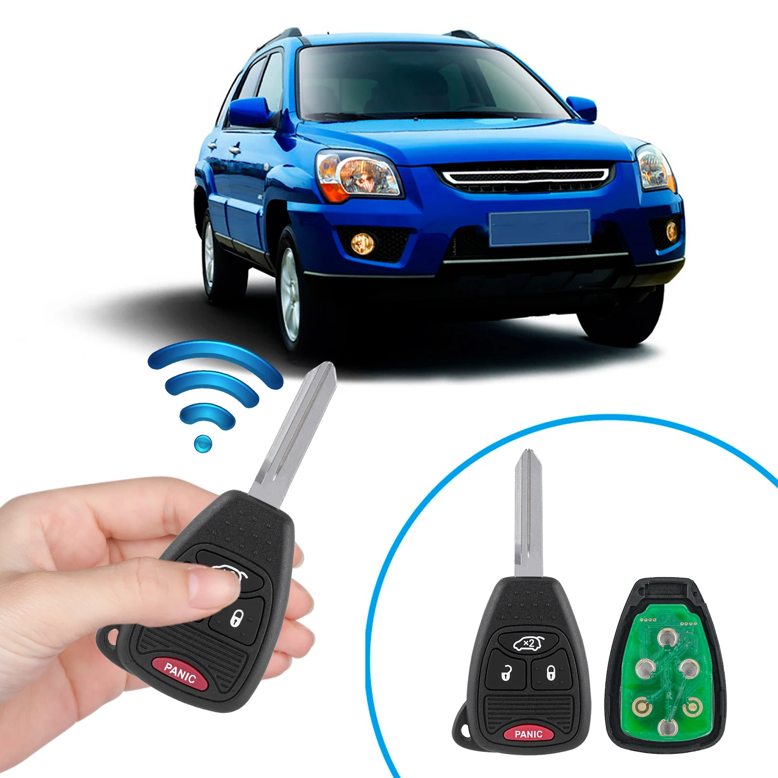 

Remote Car Key Fob Car Keyless Entry Remote Control Car Remote Key for 200/300/300C PT Cruiser Sebring for RAM