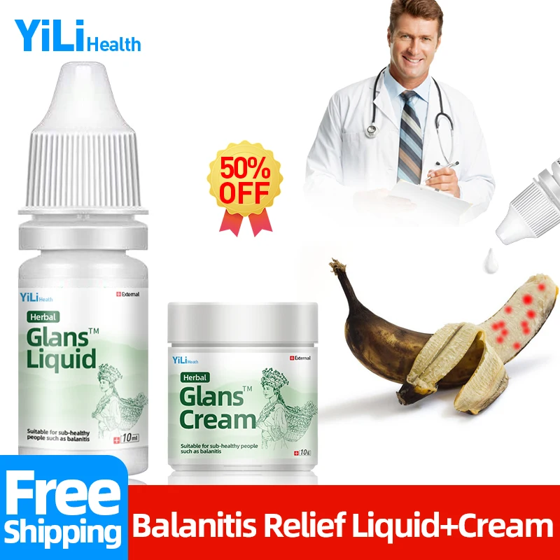 

Balanitis Treatment Glans Herbal Liquid Apply To Red White Dot Bacterial Infection Itching Penile Scrotum Damp Medicine Cream