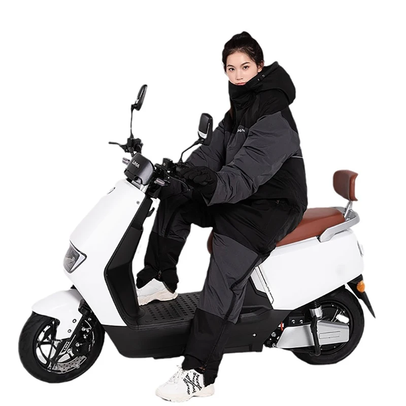 Motorcycle Riding Cold Clothing Winter Warm Windproof Clothing Integrated Quick Dressing Ski Fishing Suit Motorcycle Equipment