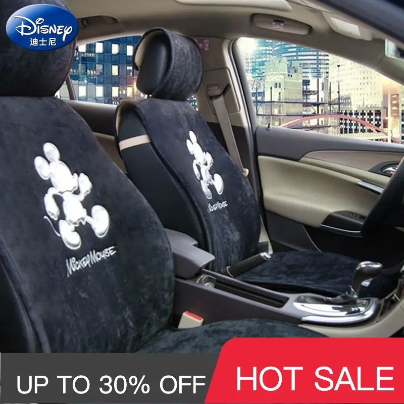 

Disney Cartoon Car Seat Cushion Car Four Seasons Universal Seat Cover Internet Celebrity Full Car Five Seats Car Accessories