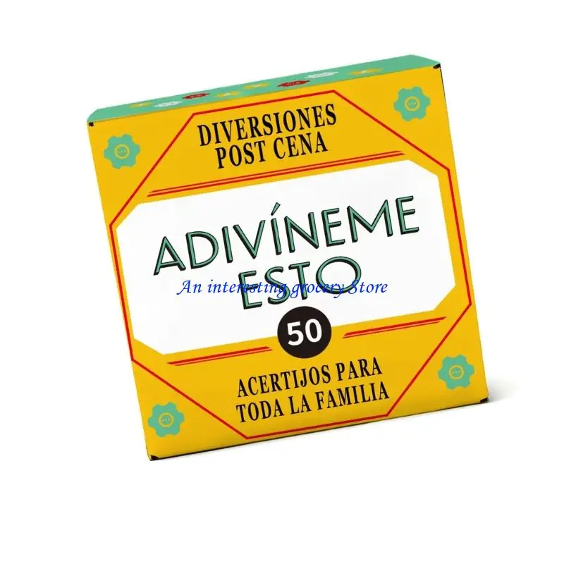 652D 50Pieces Spanish Learning Card Spanish Language Practice Card Set With Colorful Color For Classroom And Party Game