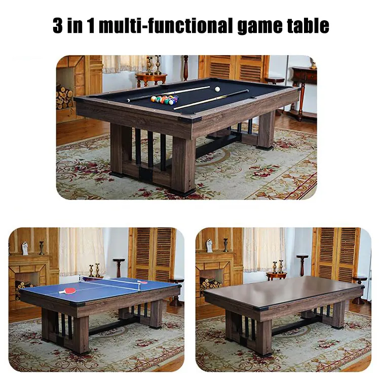 Indoor Football Sport 5 in 1 Multifunctional Game Table Air Hockey Dining Billiard Pool Table Tennis Table