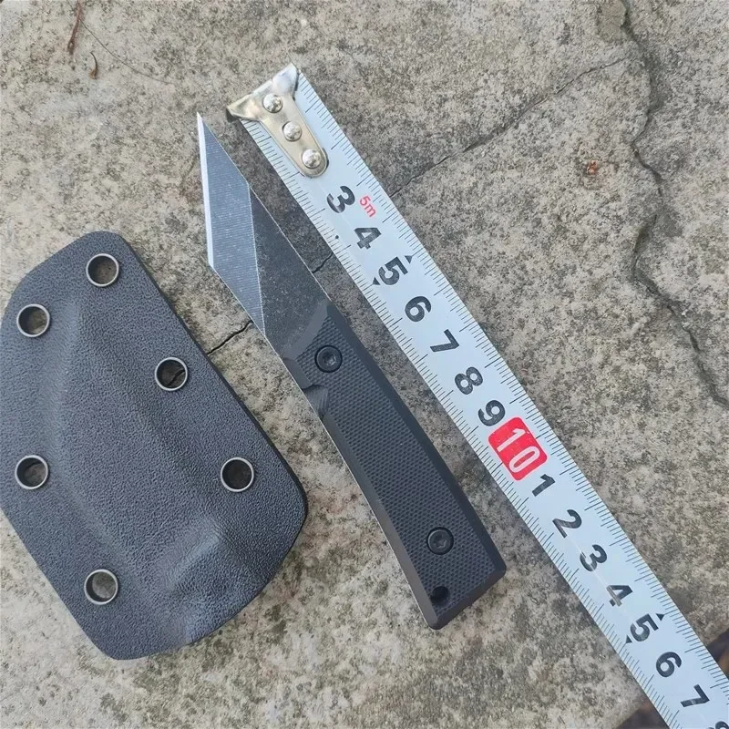 

Outdoor Camping Stainless Steel Small Fixed Blade Knife G10 Handle Portable Pocket Knives EDC Survival Tool With Kydex Sheath