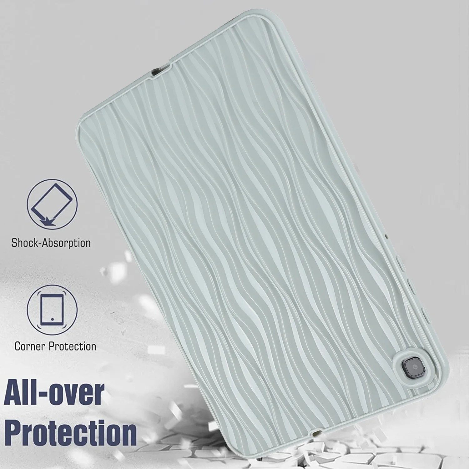 Luxury Tablet Case for Samsung Galaxy TAB A8 A7 S6 LITE Drop Resistant T220 T225 X200 P610 P615 Soft Silicone
