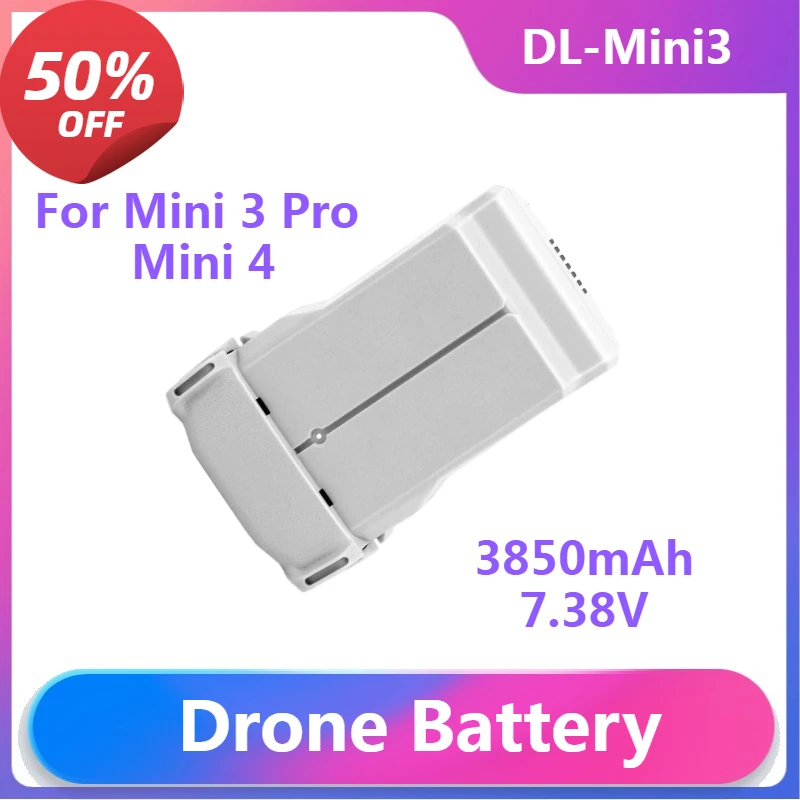 

For Mini 3 Pro Mini 4 Series Drone Accessories Battery Plus High Capacity 3850mah