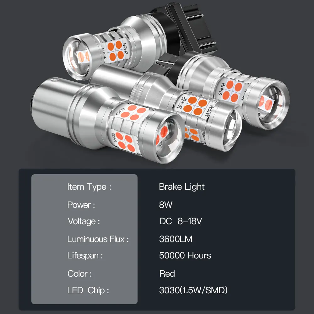 2 قطعة LED الفرامل ضوء مصباح Canbus اكسسوارات لهوندا ريدجلاين 2006 2007 2008 2009 2010 2011 2012 2013 2014