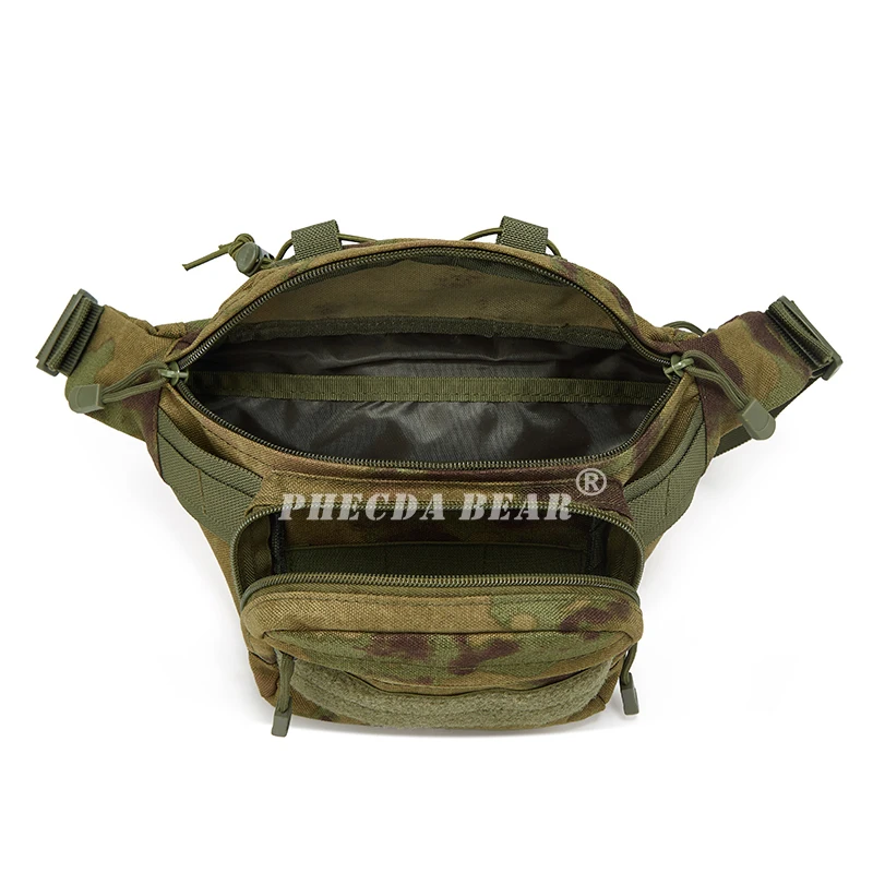 1000D a-tacs fg camouflage waist bag hunting tactical bag cycling cross-body bag fishing waist bag outdoor range bag