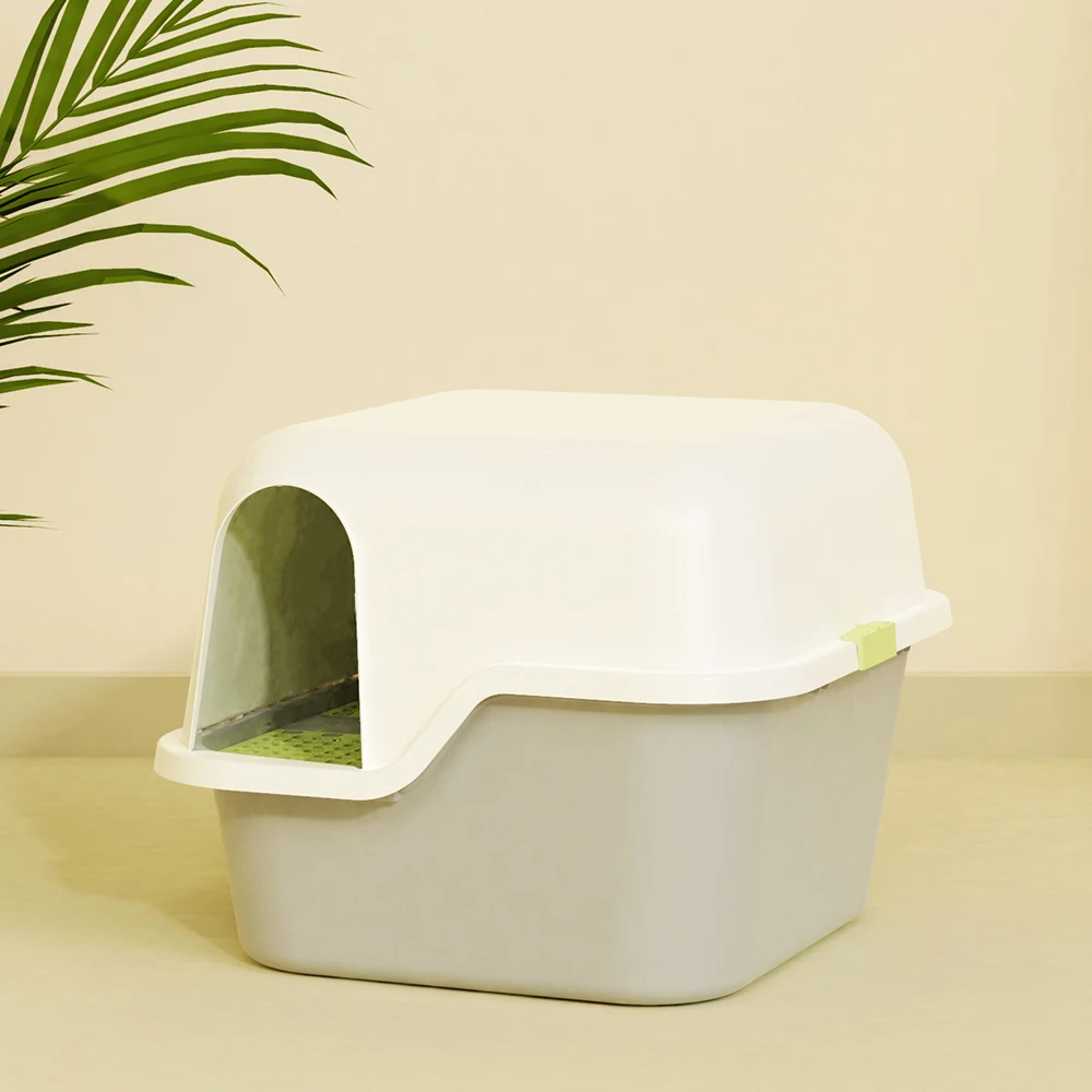 Candy Color Self Cleaning Large Space Closed Cat Litter Box