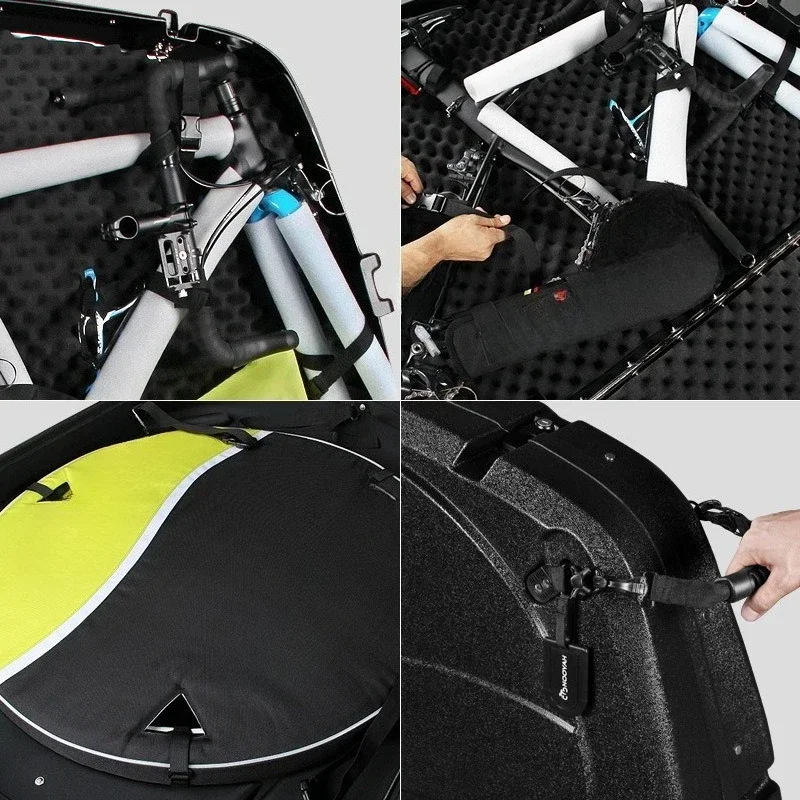 ABS Hard Shell Bicycle Loading Case Checked Suitcase Durable Luggage for Travel And Commuting