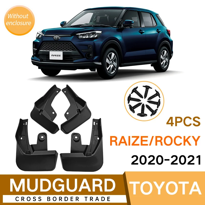 4 шт., невидимые Автомобильные Брызговики для Toyota Raize Rocky 2020-2021