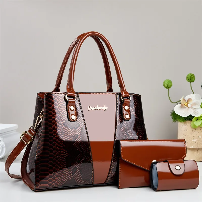 3-teiliges Set Damentasche 2025, Trend, neu in der Mode, Nische, Damen-Schultertaschen für Damen, Einkaufs- und Reisetasche, Damenhandtasche – Detail 11