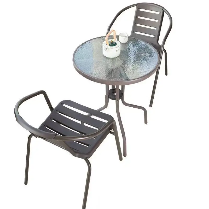 

Outdoor tables and chairs Garden wrought iron leisure chairs Outdoor terrace Internet celebrity combination