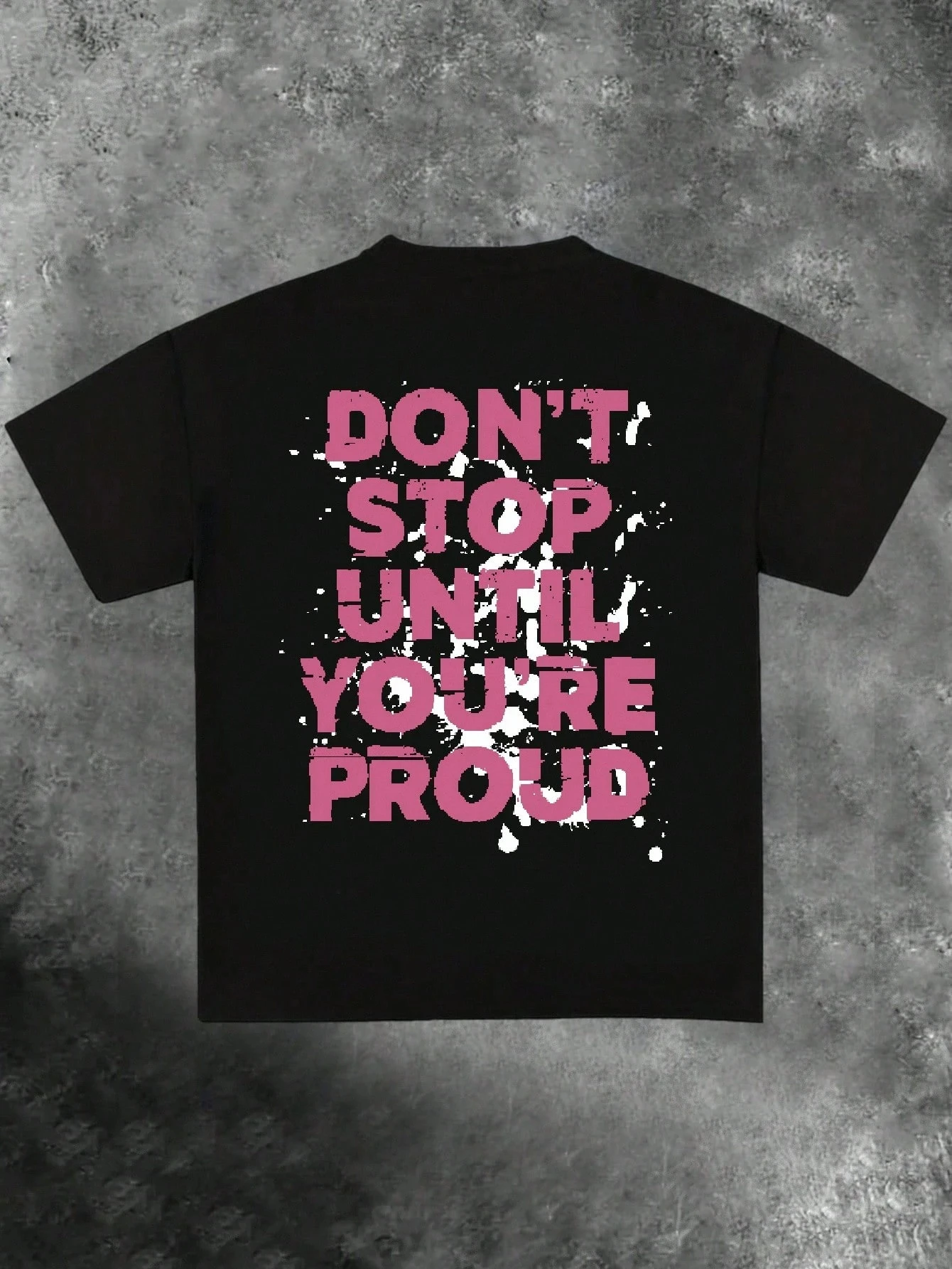 تي شيرت نسائي كاجوال بنمط الشارع الرياضي كبير الحجم بكتف منسدل مع صورة جرافيتي وطباعة جرافيك ملابس هيب هوب للجنسين #3