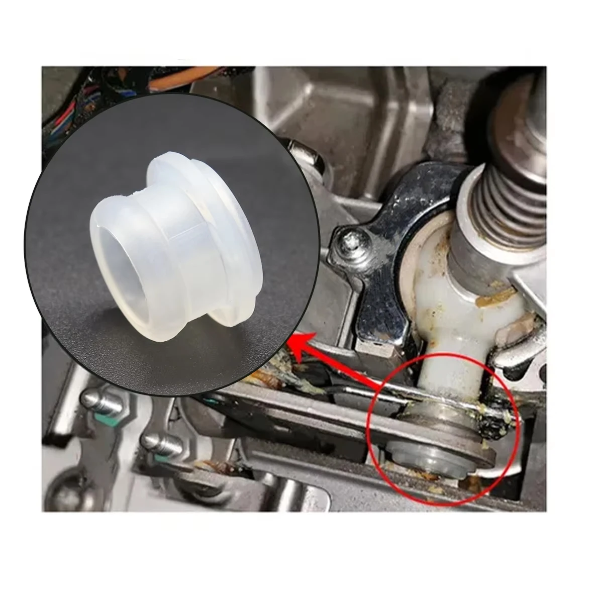 2/5 pçs engrenagem shifter cabo bucha fix para vw spacefox 2005-espacial cruz viagem alavanca de mudança de caixa de velocidades manga de borracha alavanca almofada avental