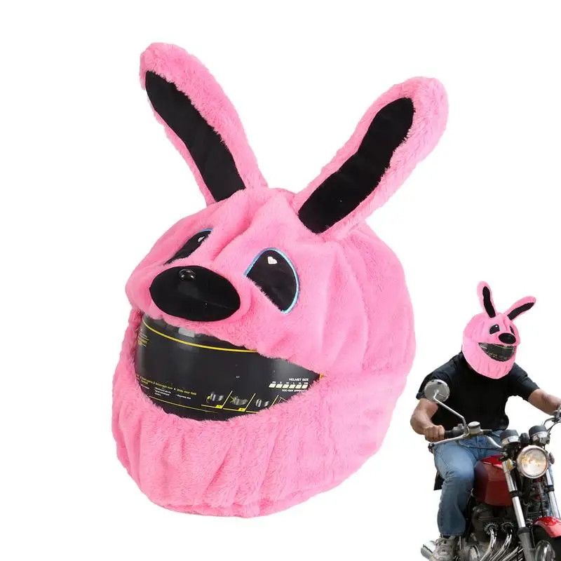 

Motorcycle Hat Cover Plush Motorcycle Hat Cover Eye-Catching Helmet Decor Colorful Motorcycle Helmet motorbike Safety Hat