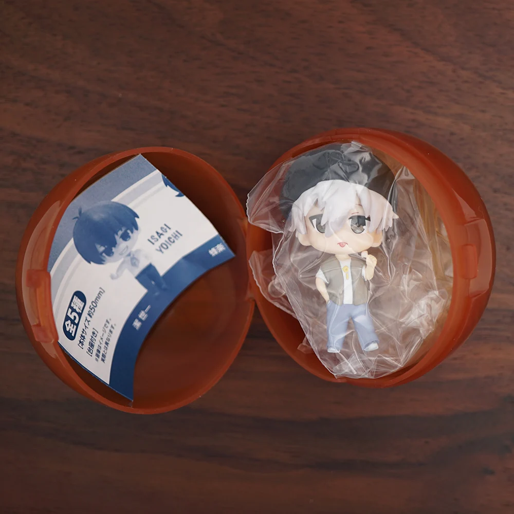 Bloqueio azul anime nagi seishiro rin itoshi isagi yoichi chigiri bachira meguru 50mm figura pequena original caspule brinquedos