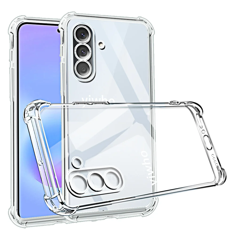 Transparente Handyhülle für Samsung Galaxy A57 A37 A17 A07 5G A 07 17 4G 57 37 Rückseiten-Schutzhülle mit Kameraschutz Weiche Schale