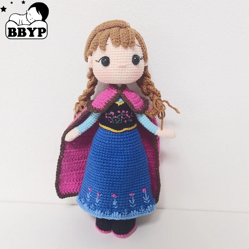 Muñecas de ganchillo hechas a mano, muñecas princesas de ganchillo, muñecas de ganchillo para accesorios del hogar, juguetes artesanales, adornos, muñecas terminadas