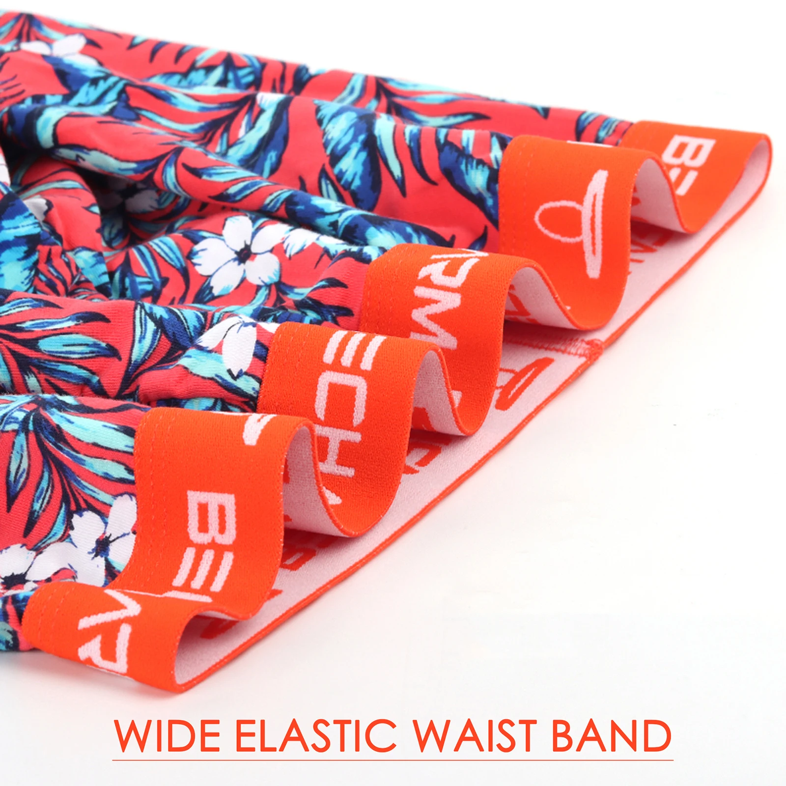 Mens Print Underwear Short Leg Boxer Briefs Boy Breathable Comfortable No Ride Up Trunks 5 Pack Man