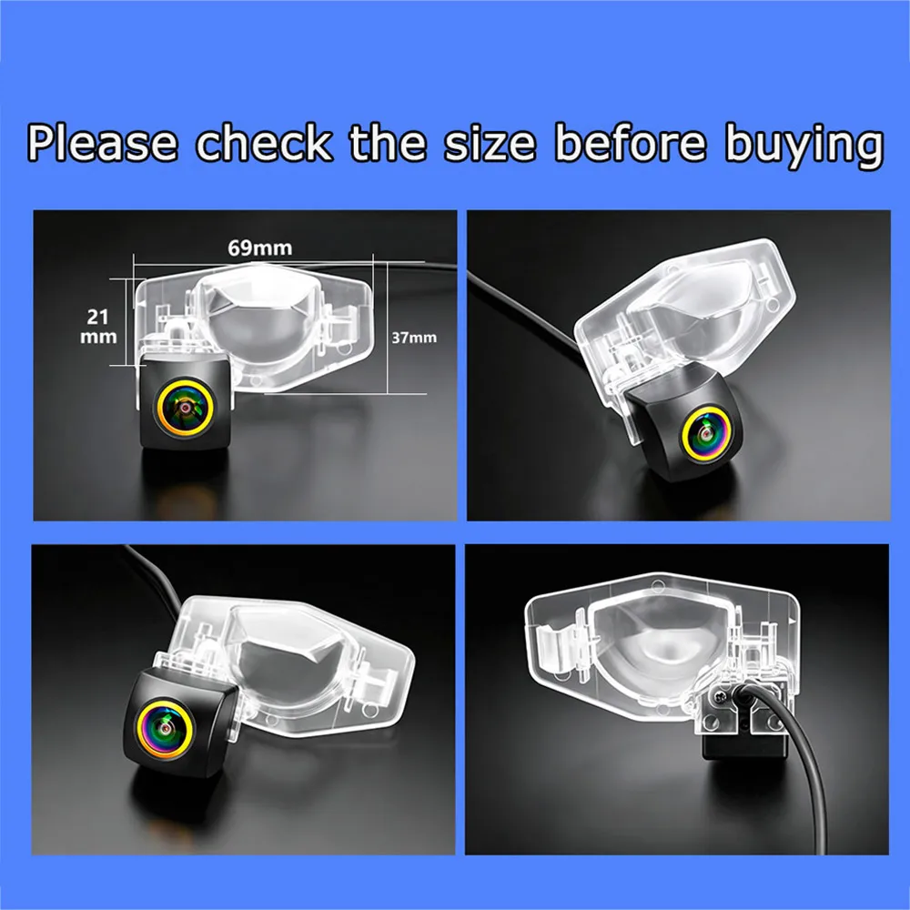 Dynamic Parking Line For Honda Fit CRV Odyssey AHD/CVBS Switchable Fisheye Car Reverse Camera Starlight Night Vision Waterproof
