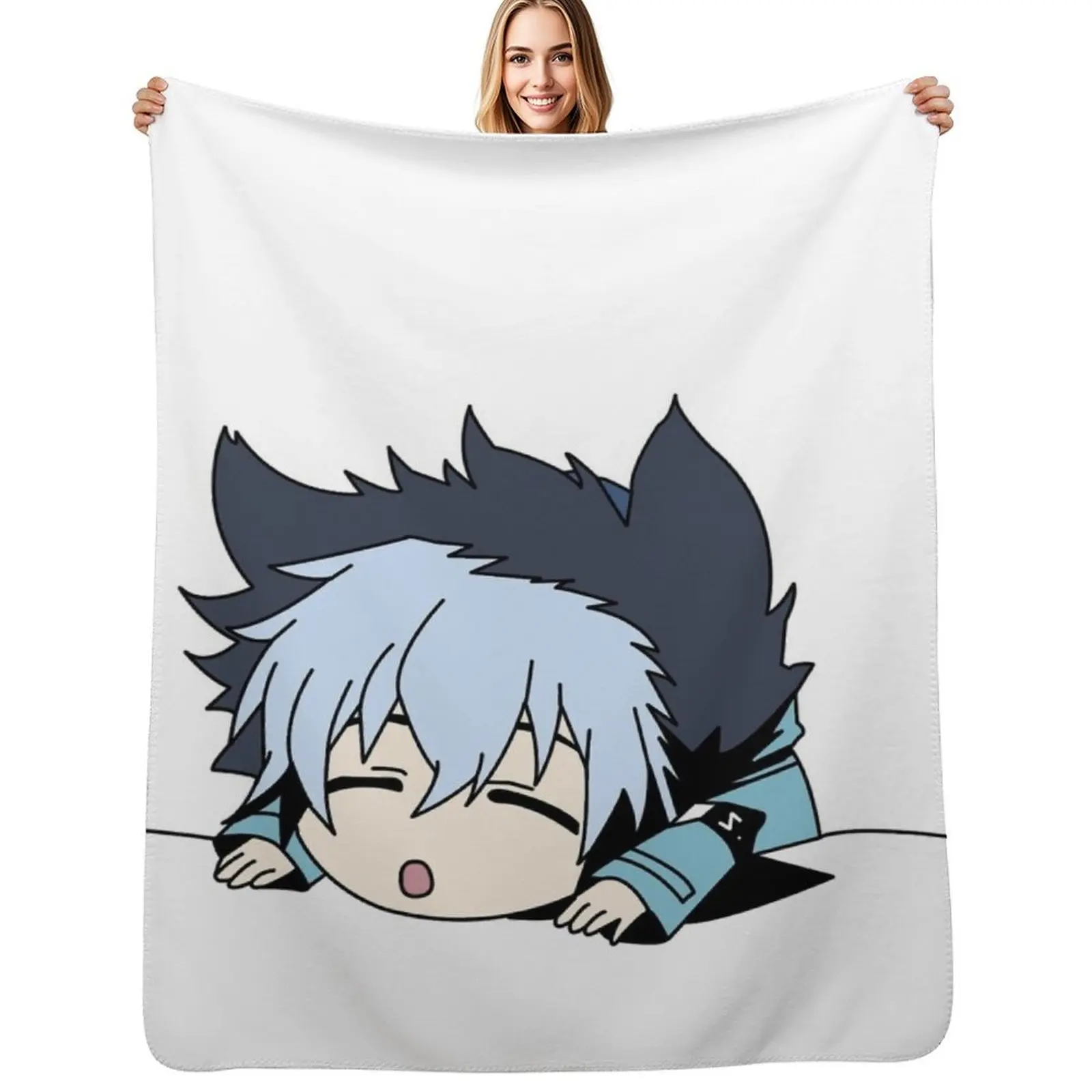 Servamp - Kuro, Sloth, Sleepy Ash Throw Blanket Warm Flannel Blanket for Couch Chair Bedroom