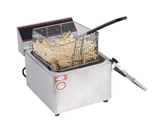 THO At Meal 11L Space-Saving Compact Stainless Steel Countertop Electric Deep Fryer 3.5KW 220V | For Restaurants & Hotels