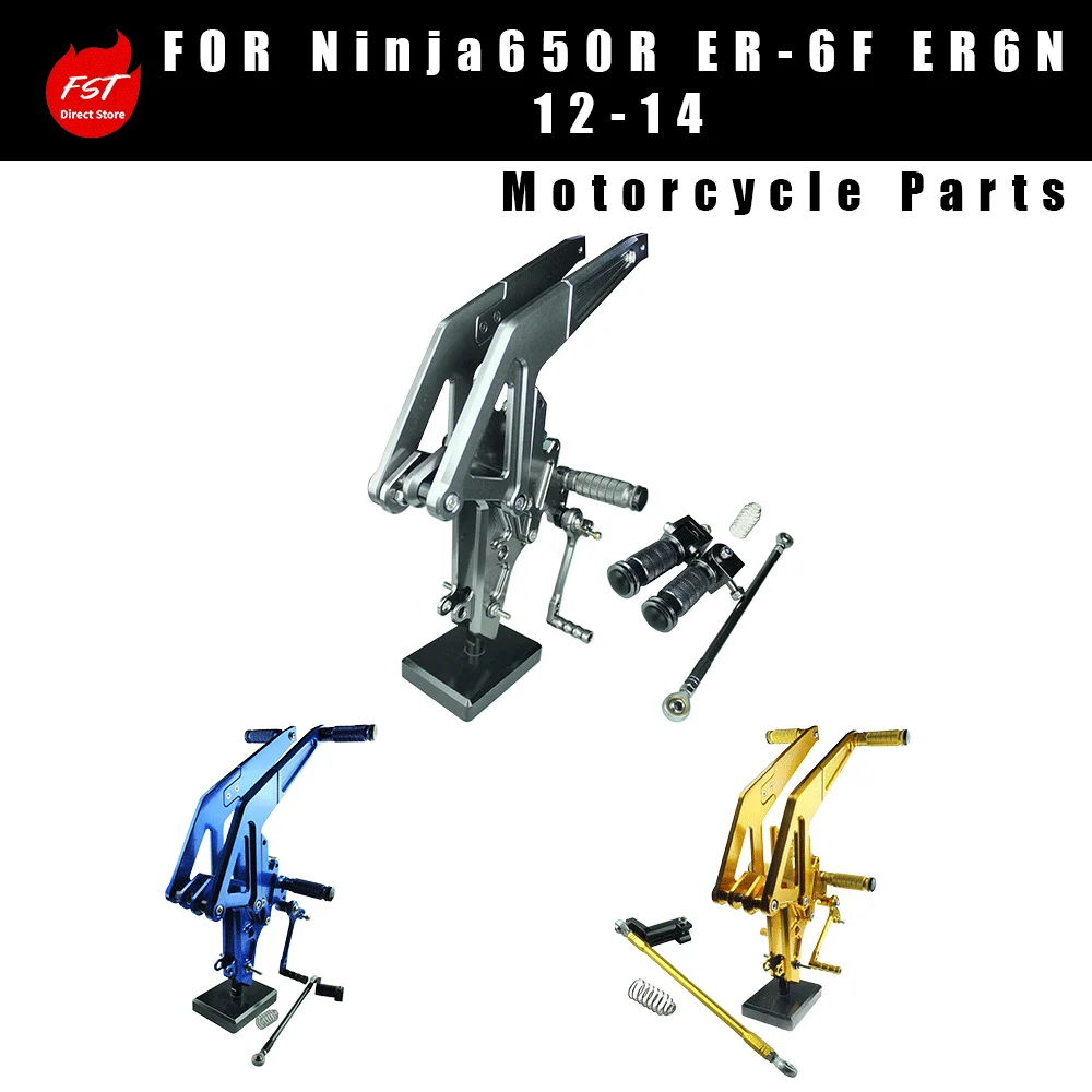 Rear Shift Raised Footpeg Assembly Modification for  Ninja650R ER-6F ER6N 2012-2014