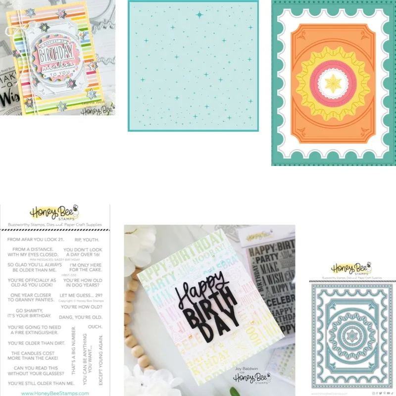 Lovely Layers: Cupcakes & More - Honey Cuts Metal Cutting Dies and Clear Stamps Stencil Cut Die Mold Blade Knife Punch Scrapbook
