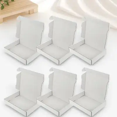 Caixas de embalagem de papel ondulado, 20 peças, caixa de armazenamento móvel resistente para envelopes, roupas, toalhas, envio reutilizável