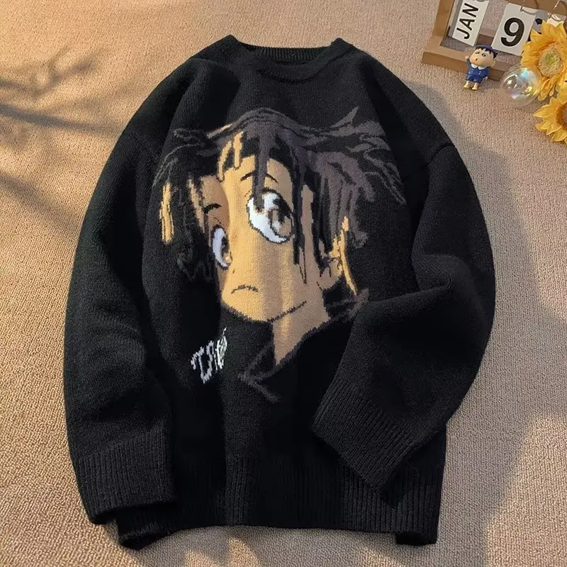 

Мужской свитер больших размеров 300 Pou Thiened American Sle, вязаное пальто с рисунком Lazy Faion, зимний сезон, длинное свеча Diamo...