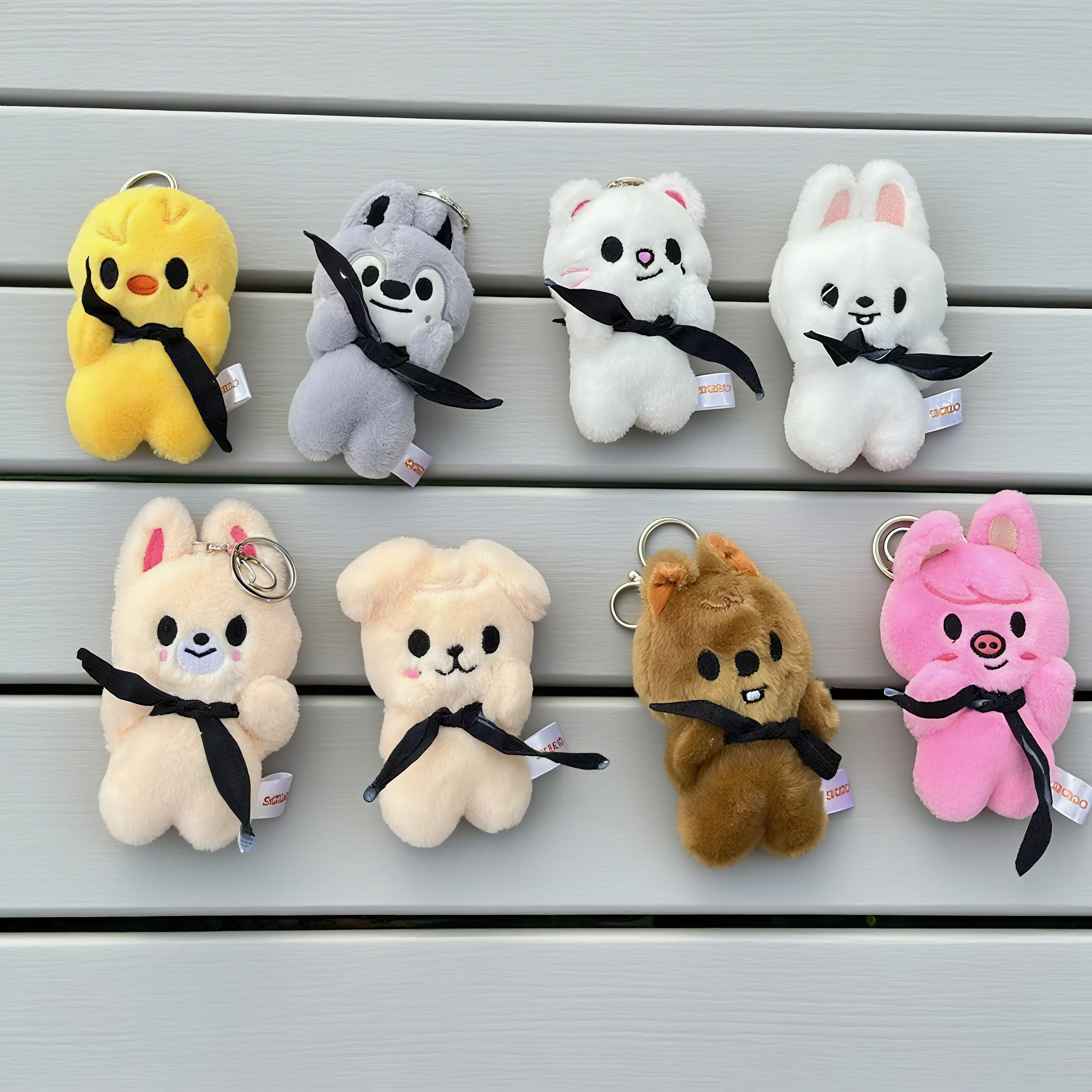 Nuevo StrayKids capa chal muñeco de peluche lindo llavero mochila colgante SKZOO Bbokari Wolfchan recuerdo regalo de vacaciones