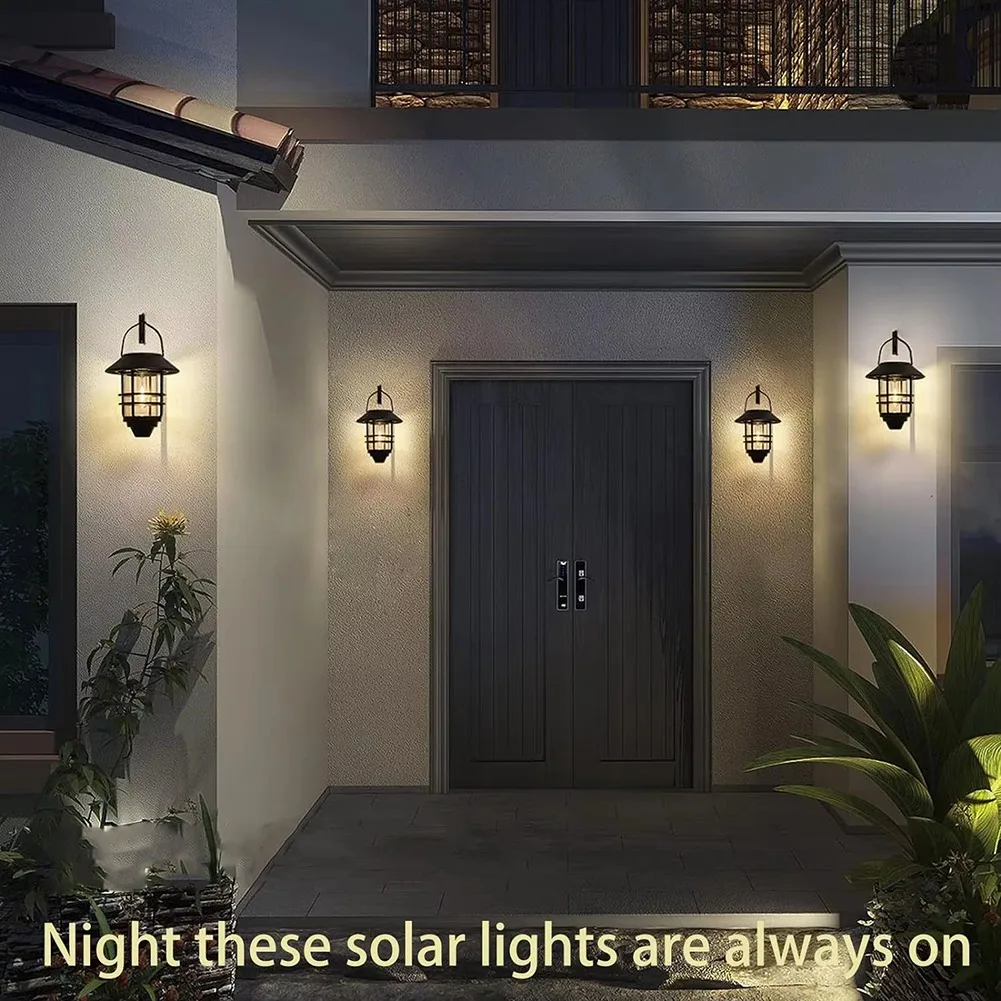 

BHBD-Solar Flickering For Outdoor Hanging Lantern Waterproof Solar Garden Light For Fence, Front Porch Exterior Illumination