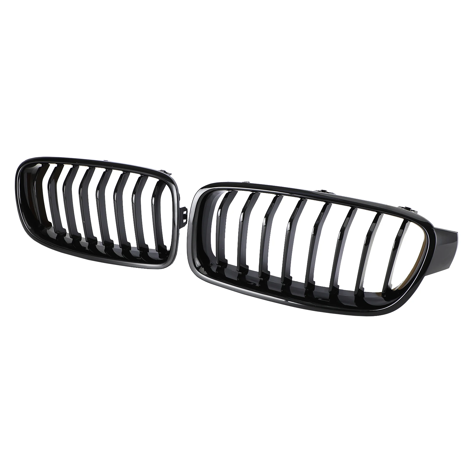 

Gloss Black Front Kidney Grill Grille For BMW 3 Series F30 F31 F35 2012-2019 51137263481 51137263482