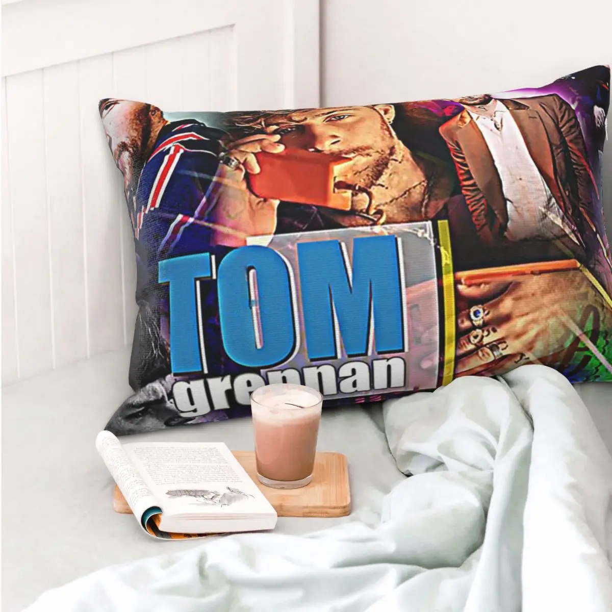 غطاء وسادة مستطيل من توم جريان، غطاء وسادة ديكور لغرفة النوم، وسادة رمي مريحة للمنزل