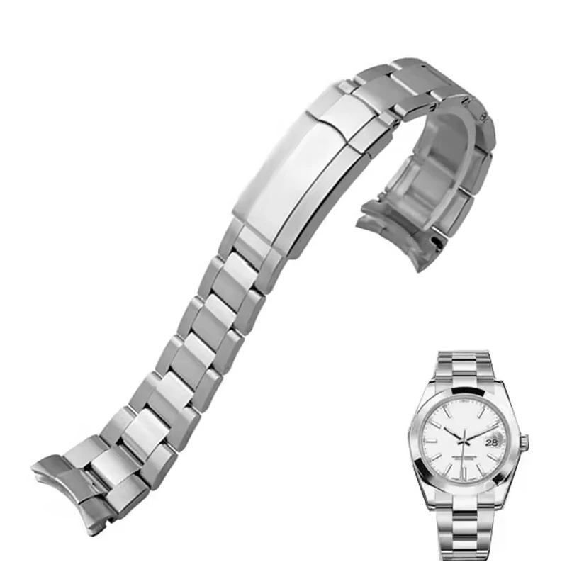 For Rolex Oyster Perpetual Datejust DAYTONA SUBMARINER Luxury Men Watch Strap 20mm 21mm Stainless 904L Steel Watch Bracelet
